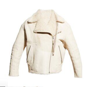 IRO Itada Shearling White Jacket